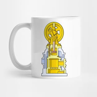 Baxter Steam Engine Cross Section Mug